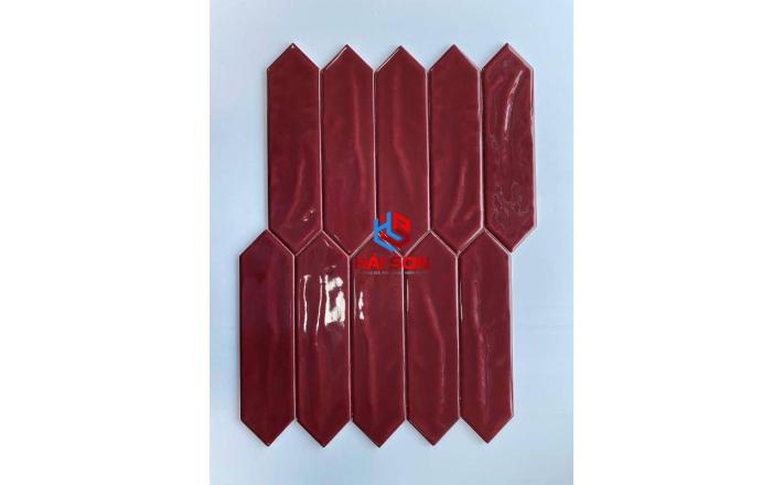 DAS75317J_75x300mm Gạch Thẻ Mũi Tên Bóng Lượn Đỏ Đô
