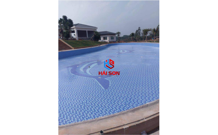VTP25001_25mm x 25mm Gạch Thuỷ Tinh Hồ Bơi Mosaic