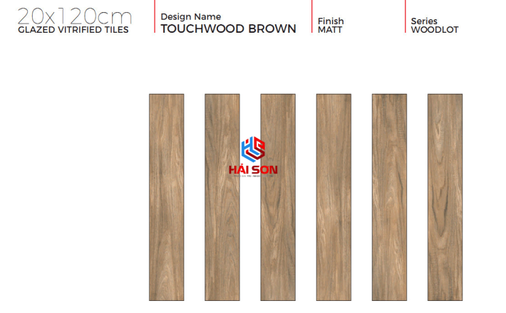NK201208_200×1200 Gạch Giả Gỗ TOUCHWOOD BROWN