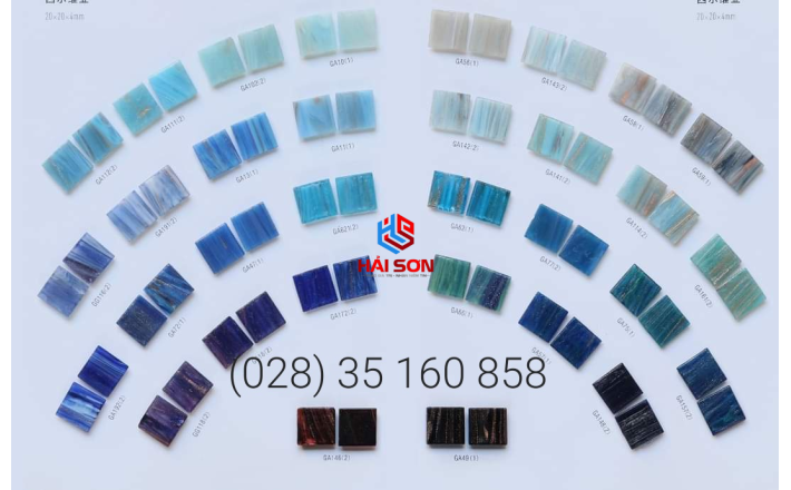 VTPTranh 23_20mm x 20mm Gạch Mosaic Tranh Hồ Bơi