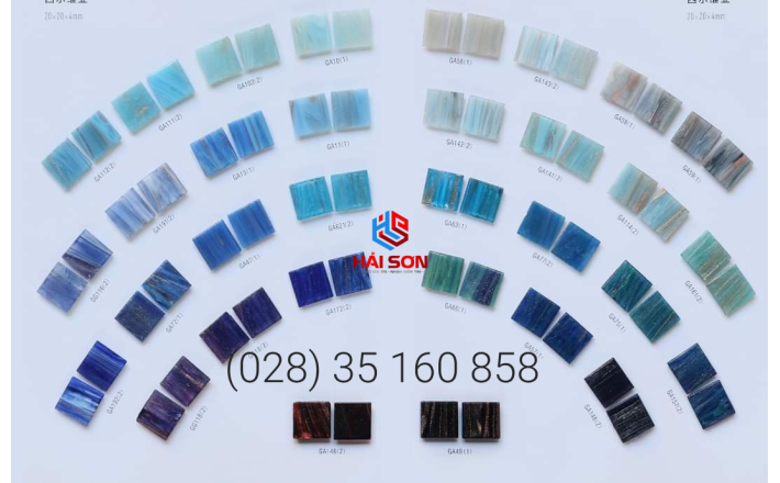 VTPTranh 26_20mm x 20mm Gạch Mosaic Tranh Hồ Bơi