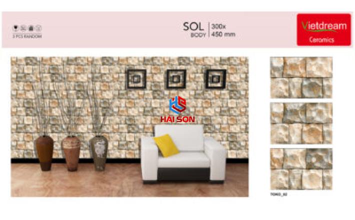 NK342_Gạch Đá Trang Trí Ốp Tường | Đá Bóc 300×450