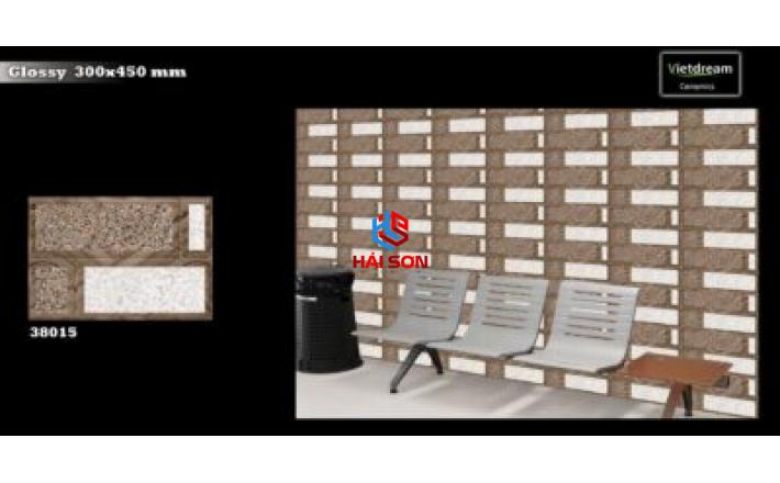 NK38015 – Gạch Trang Trí Men Hải Sơn 300x450mm Họa Tiết Sáng Tạo, Ốp Tường Sang Trọng Cho Nội Thất Hiện Đại