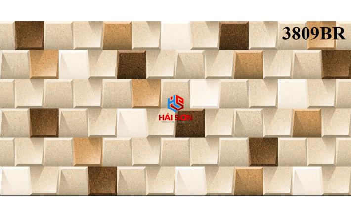 NK3809BR_Gạch Đá Trang Trí Ốp Tường Ghép Khối Đá Lập Thể 300×600