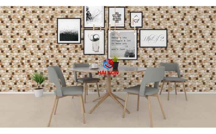 NK3809BR_Gạch Đá Trang Trí Ốp Tường Ghép Khối Đá Lập Thể 300×600