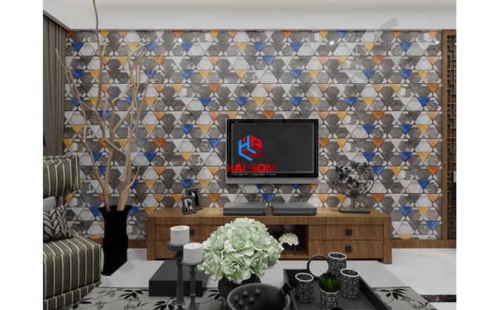 NK3812 _Gạch Đá Trang Trí Ốp Tường  Đá Khoáng Tam Giác 300×600