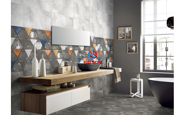 NK3812 _Gạch Đá Trang Trí Ốp Tường  Đá Khoáng Tam Giác 300×600