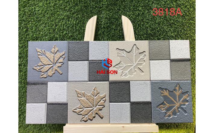 NK3818A_Gạch Đá Trang Trí Ốp Tường Họa Tiết Đá Ghép Lá Phong 300×600