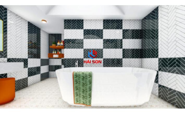  NK39311_Gạch Trang Trí Ốp Tường Missano Black 300x600 Hải Sơn