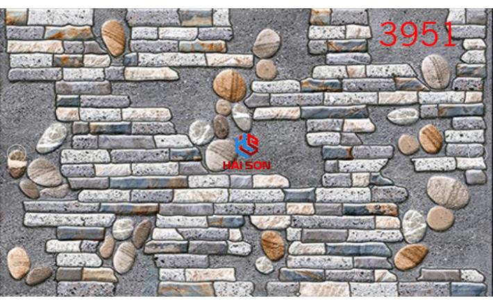NK3951_Gạch Trang Trí Ốp Tường Gạch Sỏi 300x450 Hải Sơn