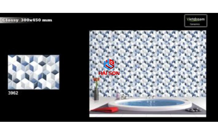 NK3962_Gạch Trang Trí Ốp Tường Gạch 3D Lập Phương 300x450