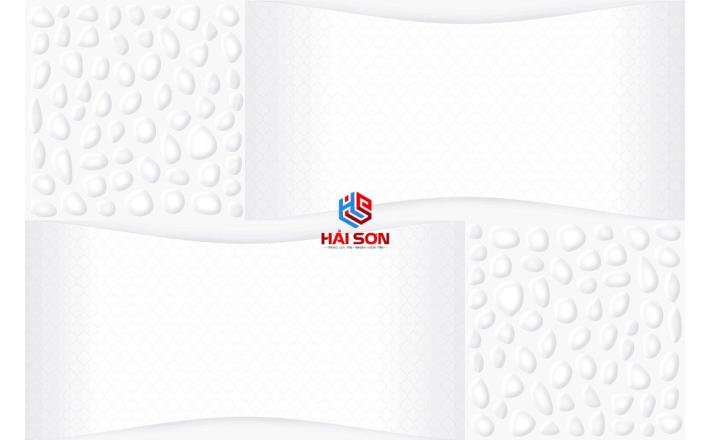 NK3969_Gạch Ốp Tường Trang Trí Họa Tiết Giả Sỏi Trắng 300x450