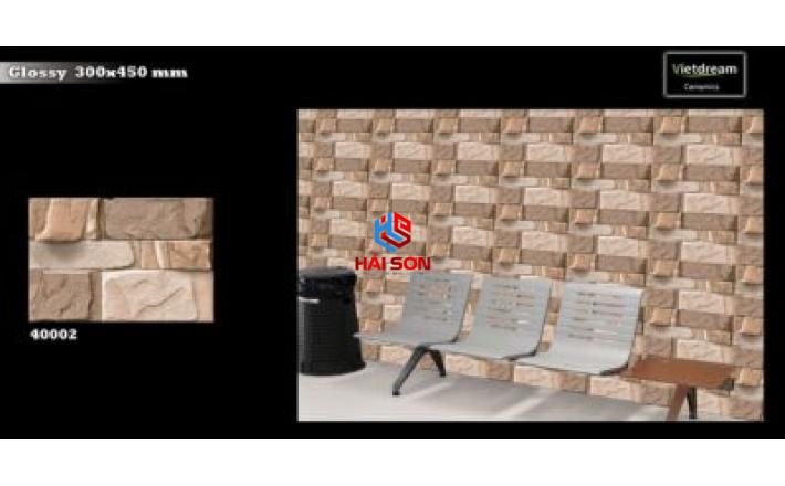 NK40002_Gạch Giả Đá Ốp Tường Tông Nâu Tự Nhiên 300x450