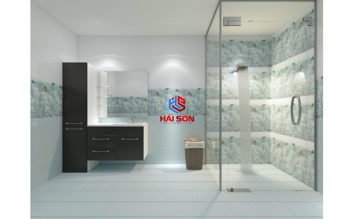 NK4432_300×600 Gạch Bộ Ốp Tường Phối Cảnh Bồ Công Anh Xanh