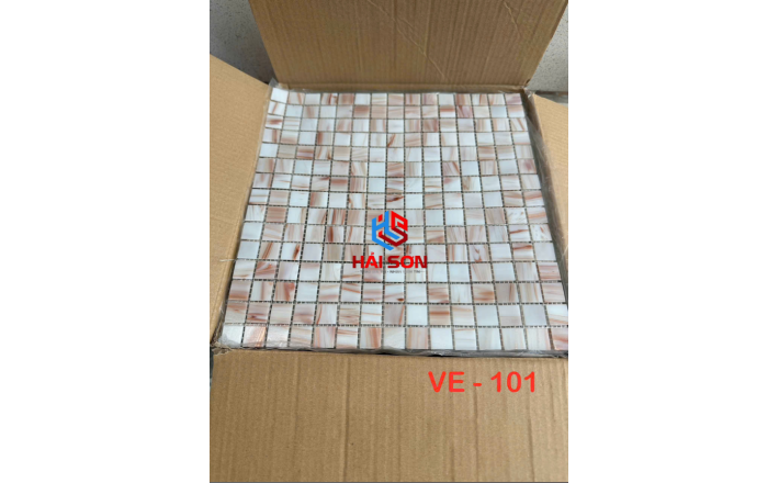 VTPVE 101_304mm x 304mm x 4 Gạch Mosaic Xà Cừ Cao Cấp