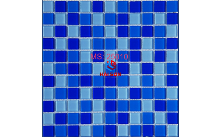 VTP25010_ 25mm x 25mm Gạch Thuỷ Tinh Hồ Bơi Mosaic