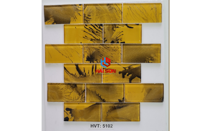 VTPHVT - 5102_ 50x100mm Gạch Thuỷ Tinh Hồ Bơi Mosaic Vân Mây