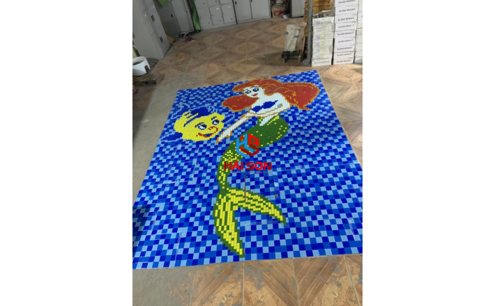 VTPTranh 06_300mm x 300mm Gạch Mosaic Tranh Hồ Bơi