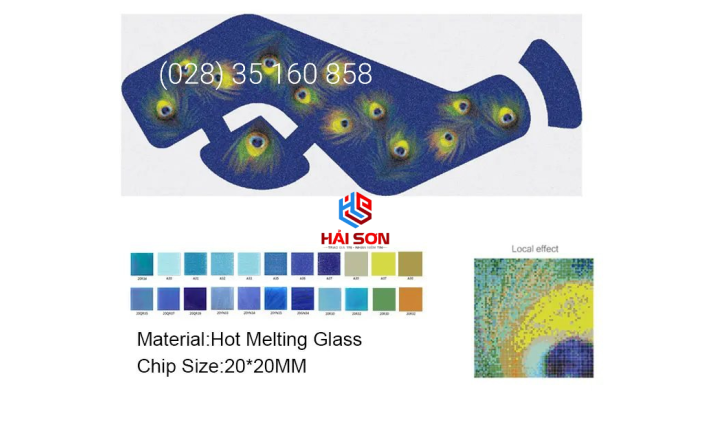 VTPTranh 21_20mm x 20mm Gạch Mosaic Tranh Hồ Bơi