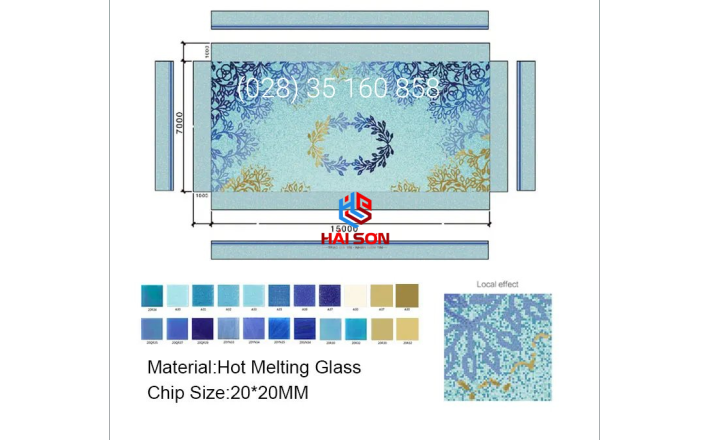 VTPTranh 23_20mm x 20mm Gạch Mosaic Tranh Hồ Bơi