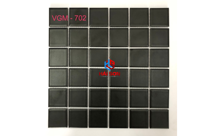 VTP-VGM - 7021_306mm x 306mm Mẫu Gạch Gốm Trơn Đen Mờ