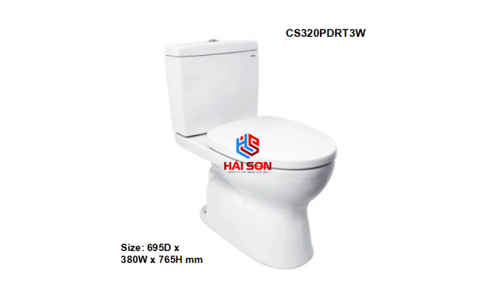 TOTO Bồn cầu hai khối, nắp đóng êm TC385VS CS320PDRT3W