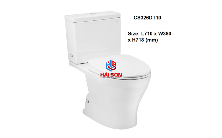 TOTO Bồn cầuhai khối có nắp đậy và bệ ngồi đóng êm TC395VS CS326DT10XW
