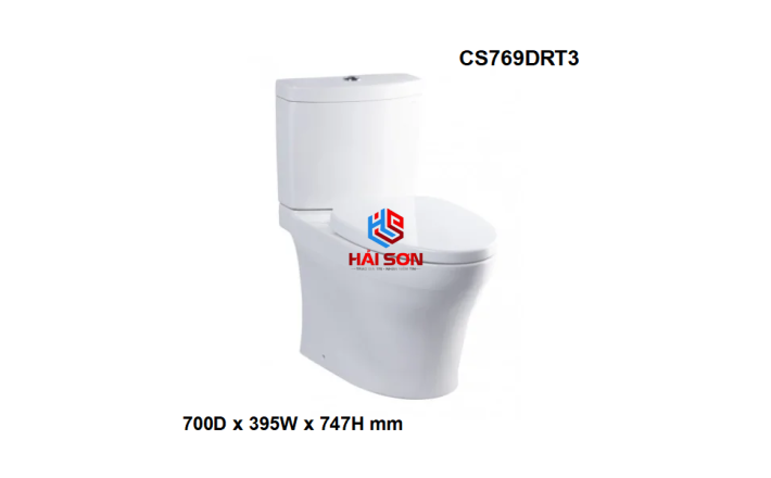 TOTO Bồn cầu hai khối, nắp đóng êm TC385VS CS769DRT3XW