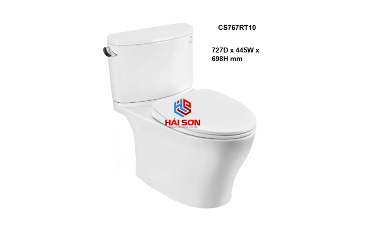 TOTO Bồn cầu liền khối, nắp đóng êm TC395VS CS767RT10XW