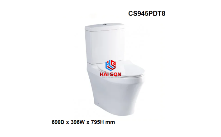 TOTO Bồn cầu hai khối, nắp đóng êm TC600VS
