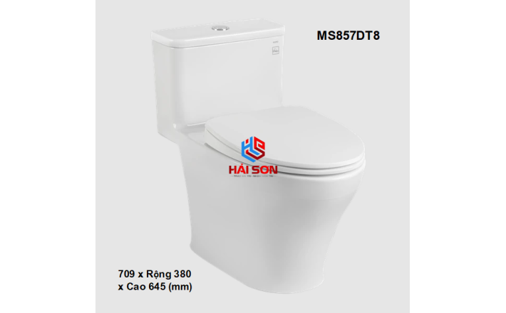 TOTO Bồn cầu một khối có nắp và bệ ngồi đóng êm TC600VS MS857DT8