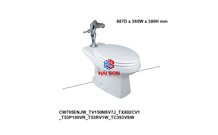 TOTO Bồn cầu ốp tường