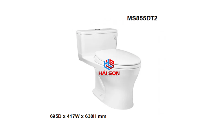 TOTO Bồn cầu một khối MS855DT2 (Nắp đóng êm TC393VS) MS855DT2XW