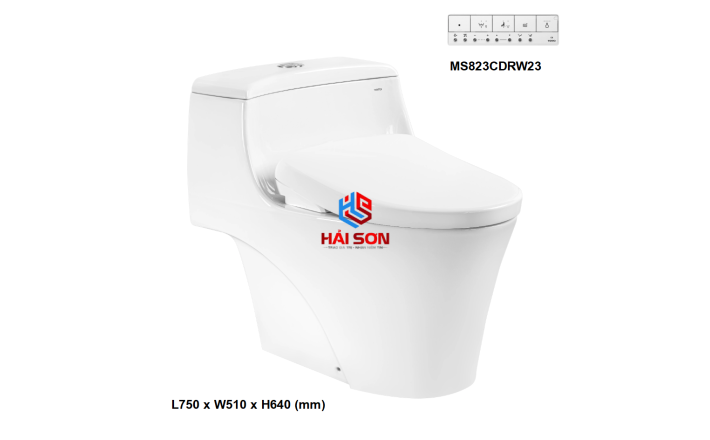 Bàn cầu 1 khối kèm nắp rửa điện tử WASHLET dòng S7 – TCF47360GAA