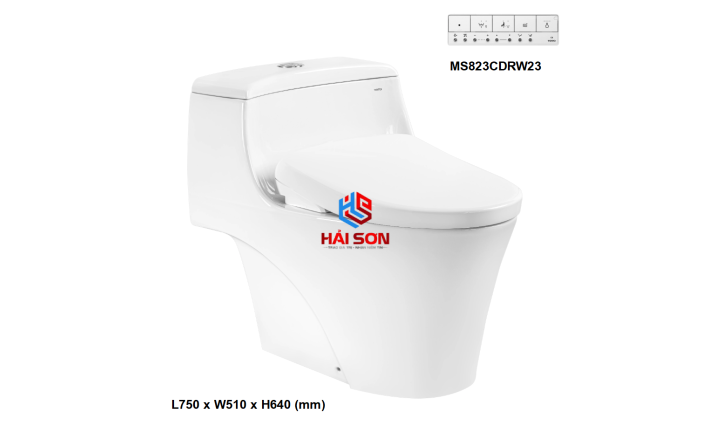 Bàn cầu 1 khối kèm nắp rửa điện tử WASHLET dòng S7 – TCF47360GAA