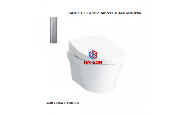 TOTO Bàn cầu treo tường kèm nắp rửa điện tử WASHLET dòng S7