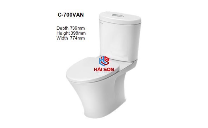 INAX Bàn cầu hai khối C-700VAN