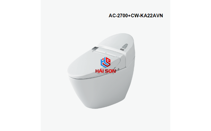 INAX Bồn cầu 1 khối kết hợp nắp rửa điện tử AC-2700+CW-KA22AVN