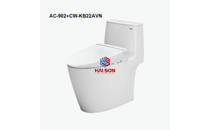 INAX Bồn cầu 1 khối kết hợp nắp rửa điện tử AC-902+CW-KB22AVN