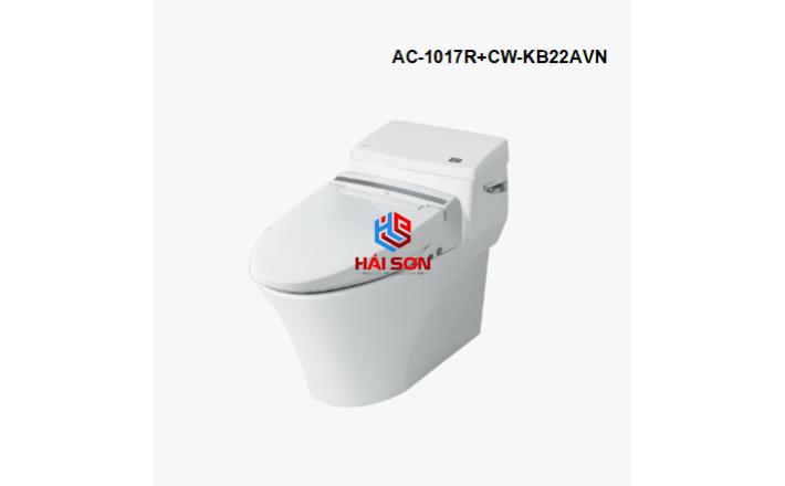 INAX Bồn cầu 1 khối kết hợp nắp rửa điện tử AC-1017R+CW-KB22AVN
