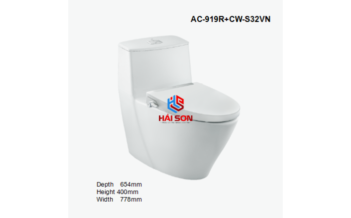 INAX Bồn cầu 1 khối kết hợp nắp rửa cơ AC-919R+CW-S32VN