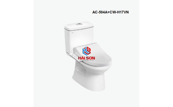 INAX Bồn cầu 1 khối kết hợp nắp rửa điện tử AC-504A+CW-H17VN