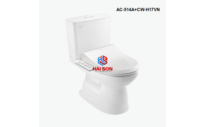 INAX Bồn cầu 2 khối kết hợp nắp rửa điện tử AC-514A+CW-H17VN
