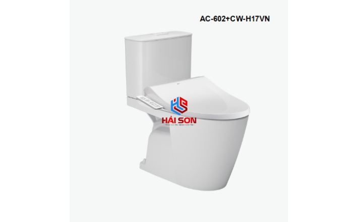 INAX Bồn cầu 2 khối kết hợp nắp rửa điện tử AC-602+CW-H17VN