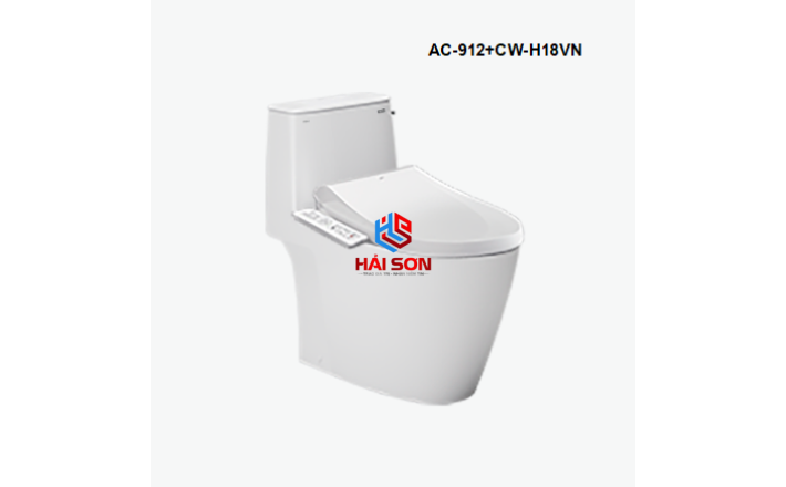 INAX Bồn cầu 1 khối kết hợp nắp rửa điện tử AC-912+CW-H18VN