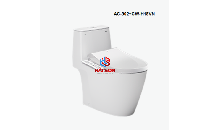 INAX Bồn cầu 1 khối kết hợp nắp rửa điện tử AC-902+CW-H18VN