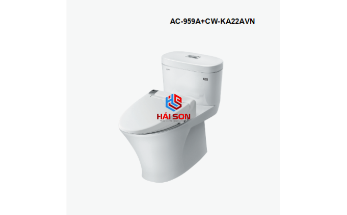 INAX Bồn cầu 1 khối kết hợp nắp rửa điện tử AC-959A+CW-KA22AVN