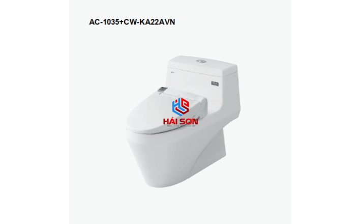 INAX Bồn cầu 1 khối kết hợp nắp rửa điện tử AC-1035+CW-KA22AVN