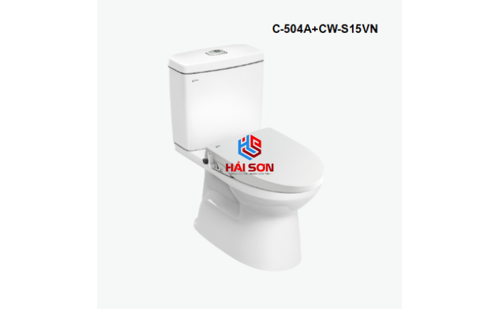 INAX Bồn cầu 2 khối kết hợp nắp rửa cơ C-504A+CW-S15VN