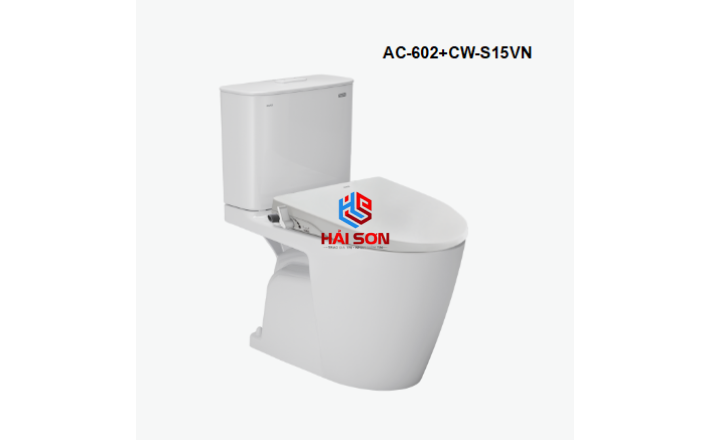 INAX Bồn cầu 2 khối kết hợp nắp rửa cơ AC-602+CW-S15VN